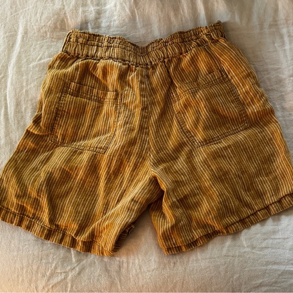 Anthropologie Striped Yellow Shorts — Sz XS - Picture 2 of 3